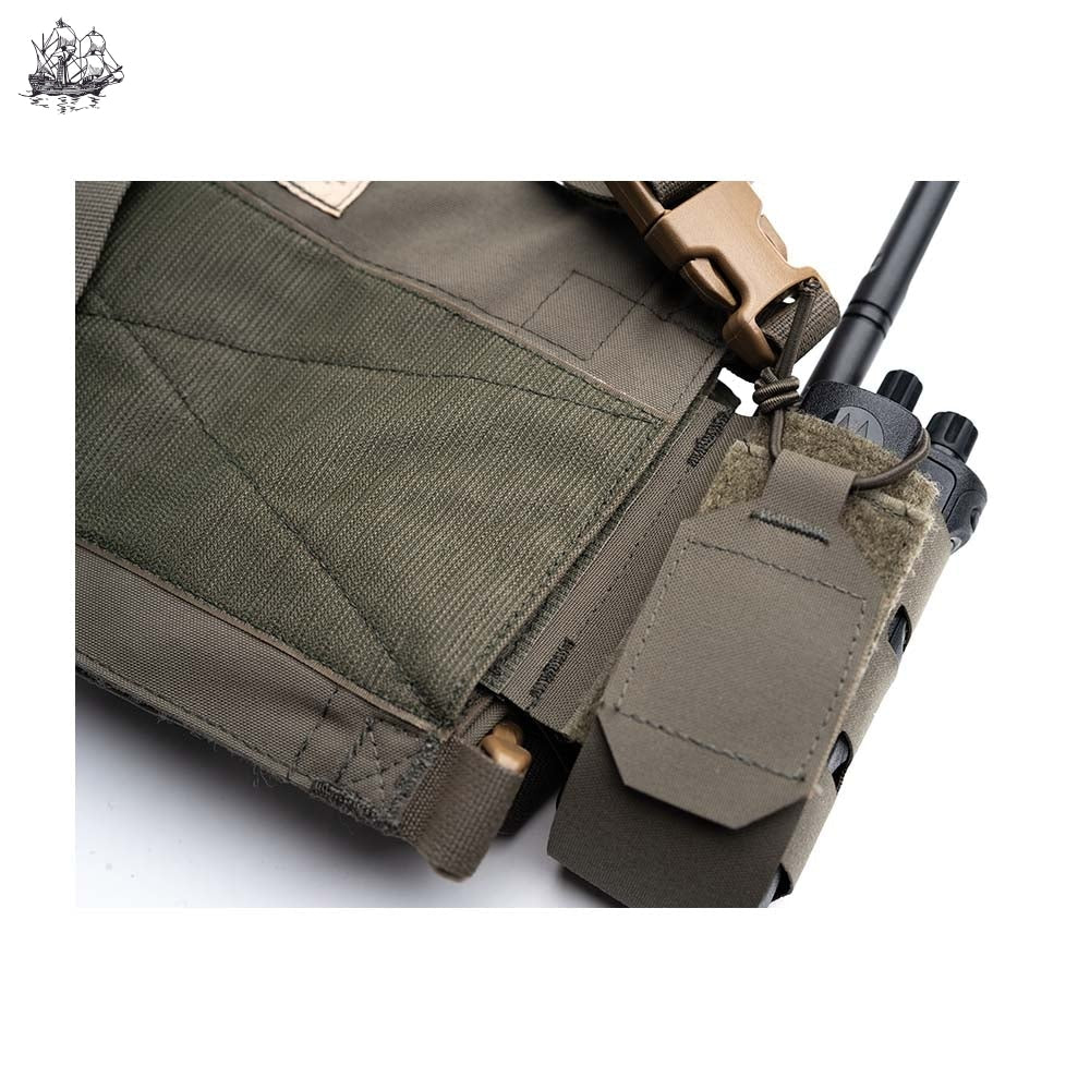 US MOLLE Radio Pouch Holder Tactical Walkie Talkie Holster Open Top Mag  Pouch